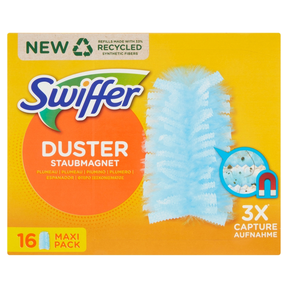 Swiffer Duster Cattura Polvere - Ricarica 16 Piumini per spolverare